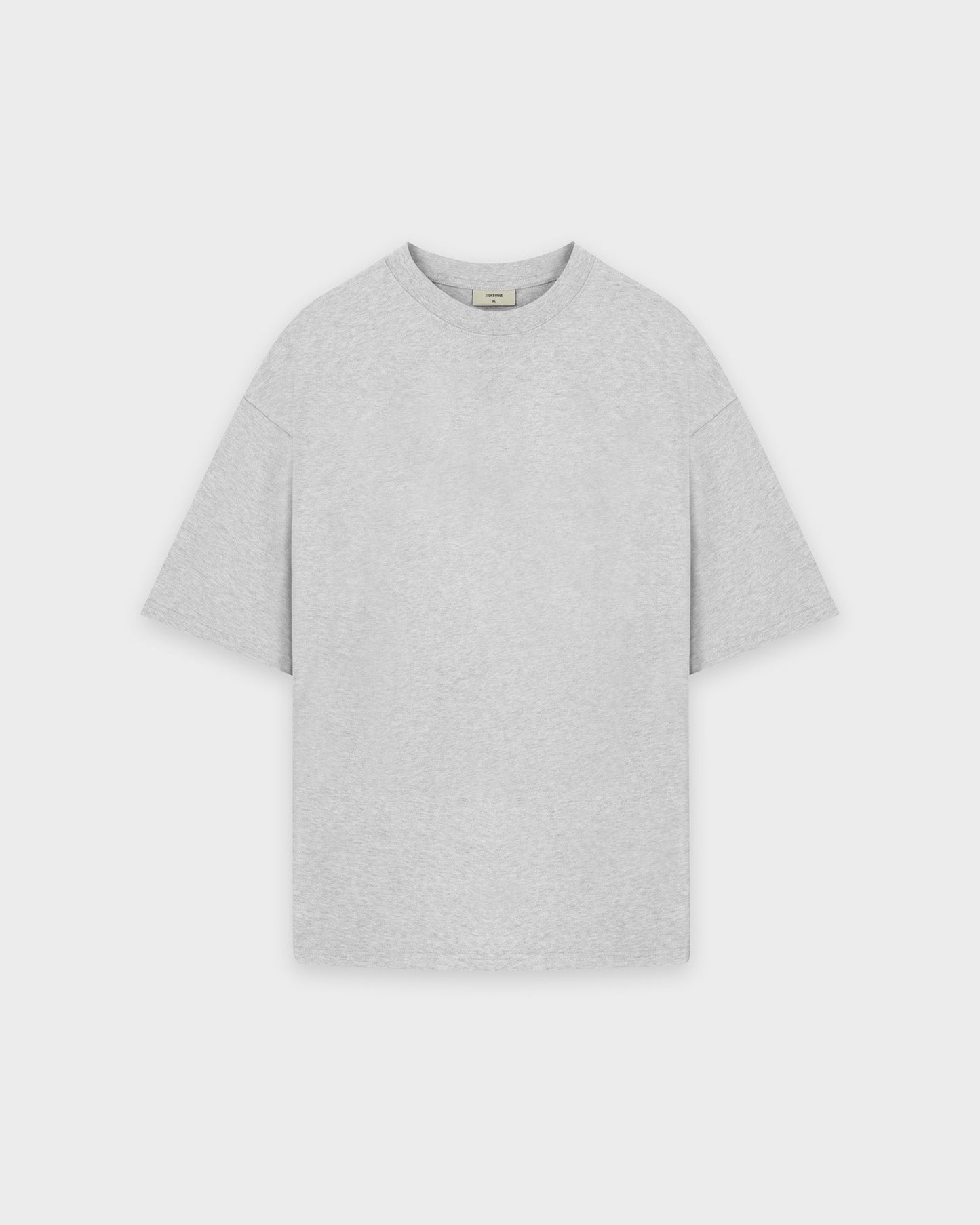 Heavy Grey Melange Basic T-Shirt