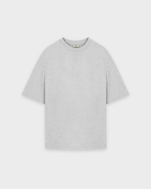 Heavy Grey Melange Basic T-Shirt