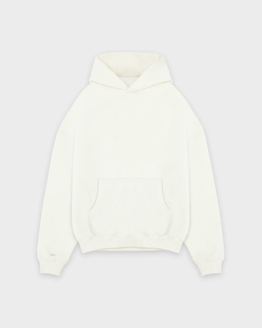 Heavy Off White Basic Hoodie