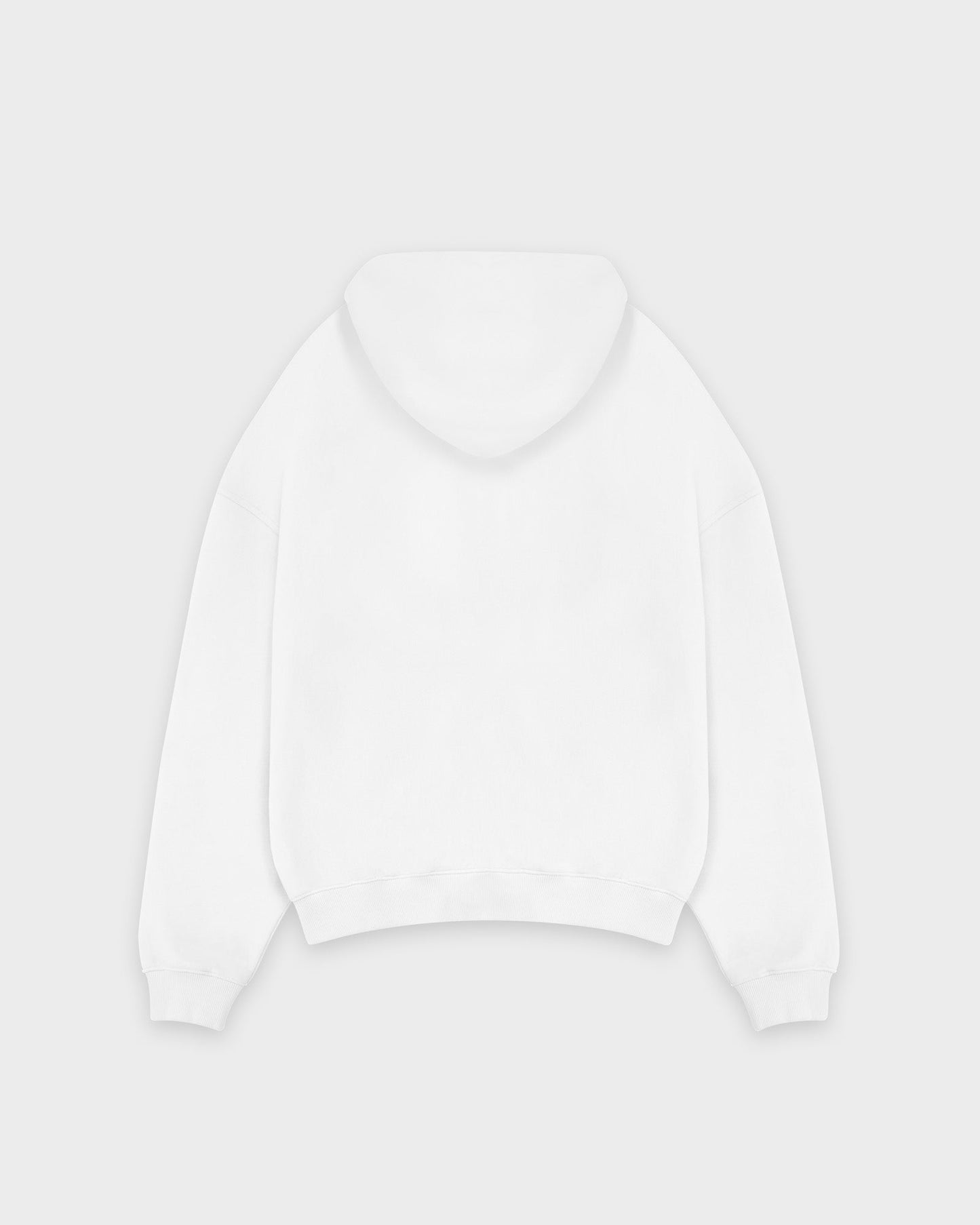 Heavy White Basic Hoodie