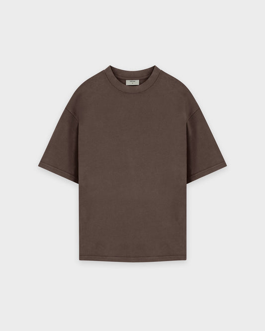 Heavy Chocolate Brown Basic T-Shirt