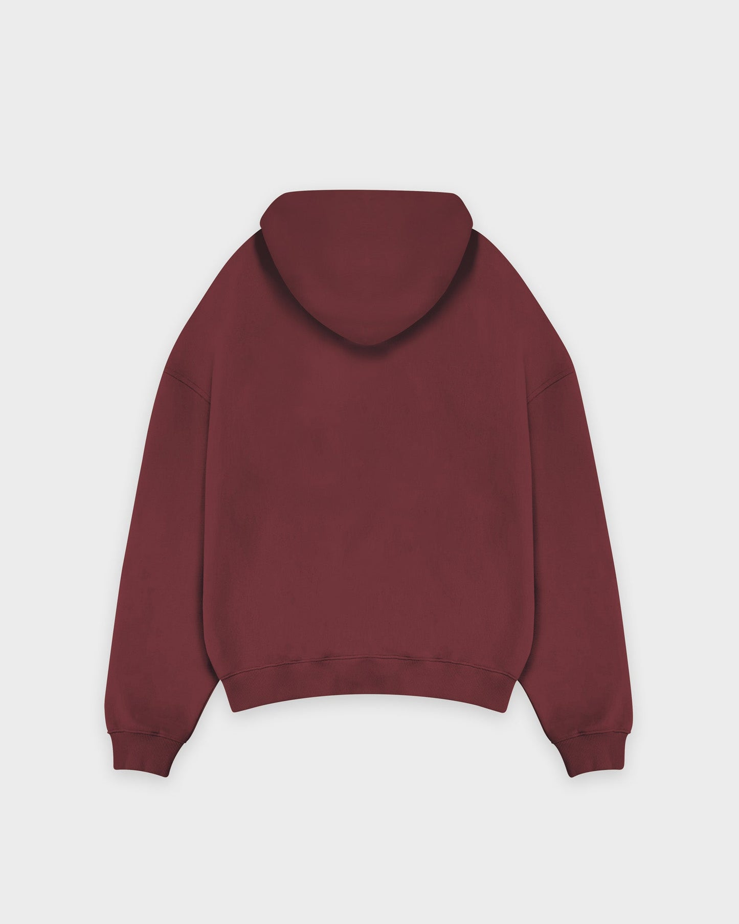 Heavy Ruby Red Basic Zip Hoodie